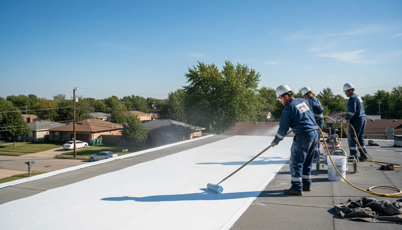 Commercial roof coating in Cheyney, PA near me